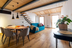 Industrial design loft with outdoor living terrace